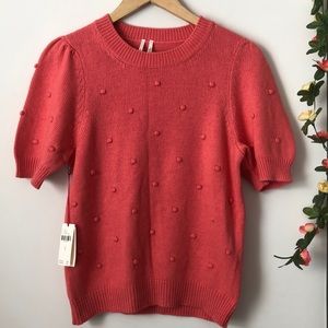 NWT Anthropologie Short Sleeve Sweater